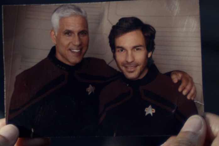 Rios and his old captain. Courtesy of CBS