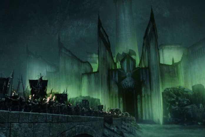 Minas Morgul as seen in Lord of the Rings: The Two Towers. Courtesy of Warner Brothers